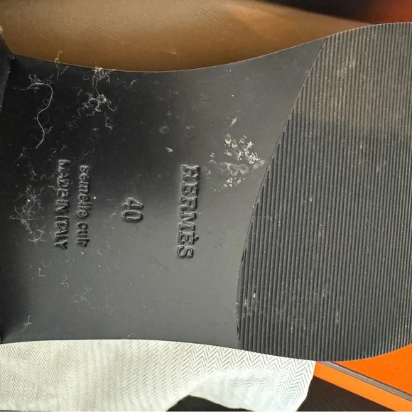 Hermes “Hot” Loafers with Silver Buckle - Picture 6 of 9